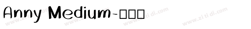 Anny Medium字体转换